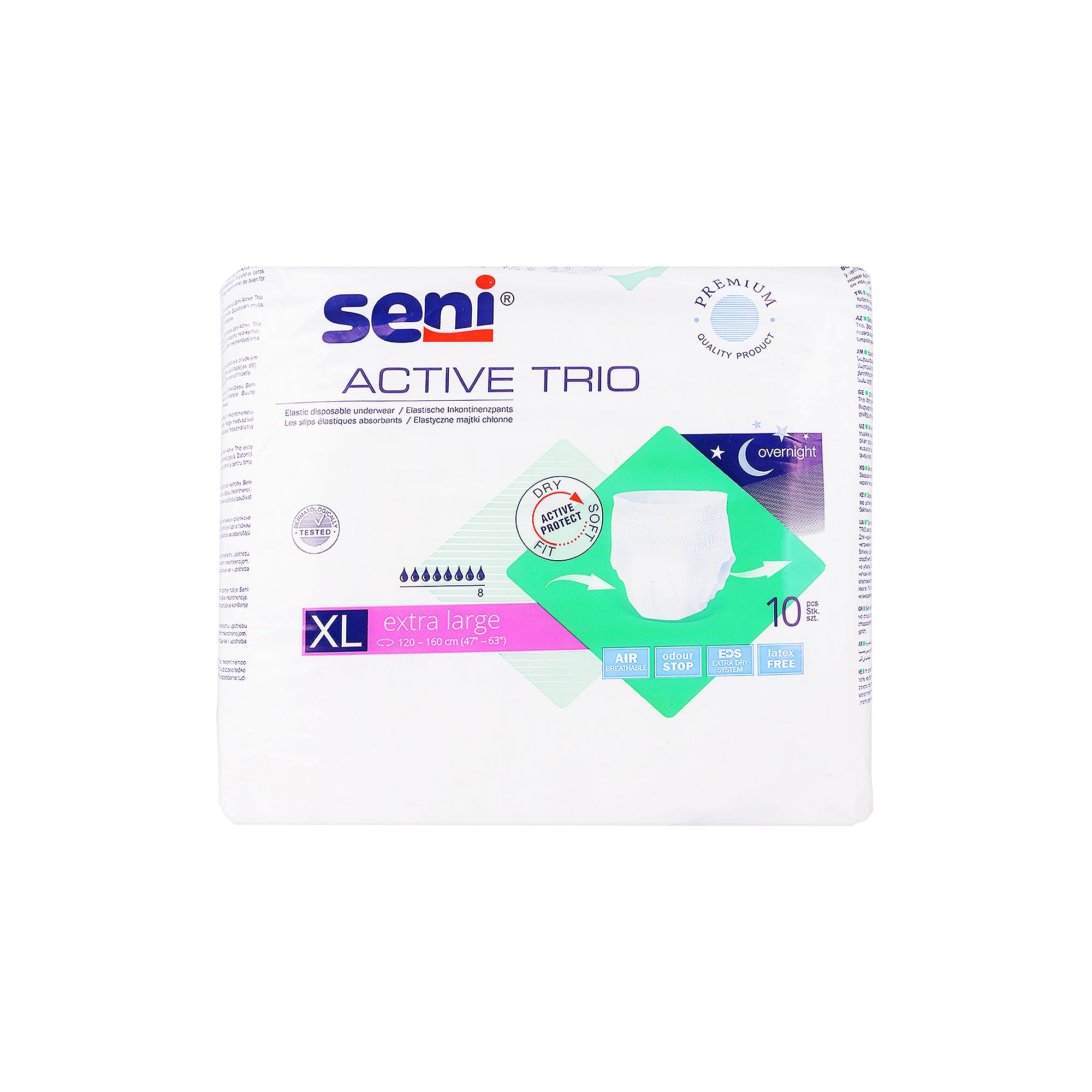 27862-Seni Active Trio Underwear 10pcs-X Large