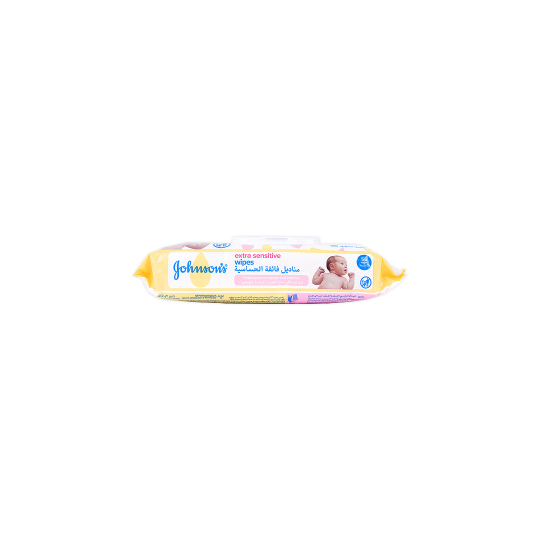 johnson baby extra sensitive wipes 56