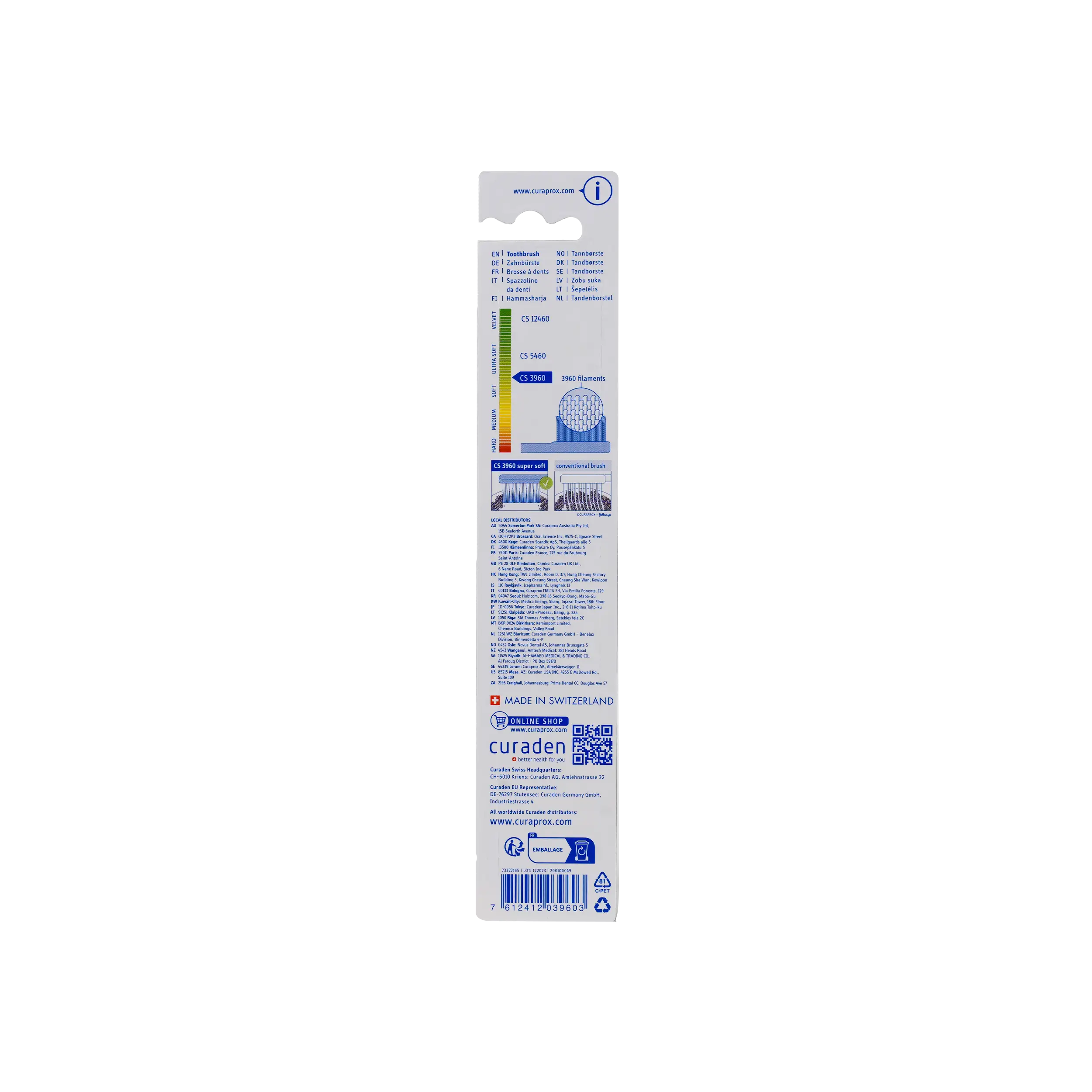 Curaprox Adult Super Soft Toothbrush-CS3960