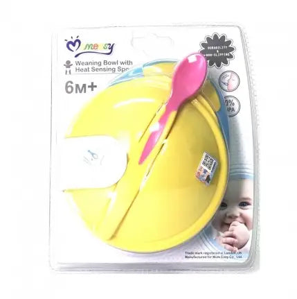 MOMEASY WEANING BOWL WITH HEAT SENSING SPOON(42206