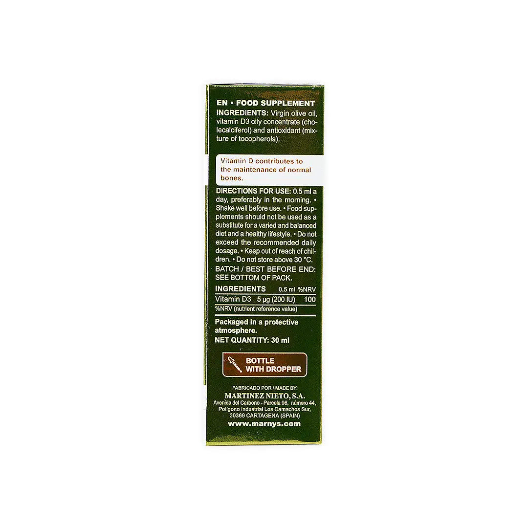 28038-Marnys Vitamin-D Liquid 30Ml +5