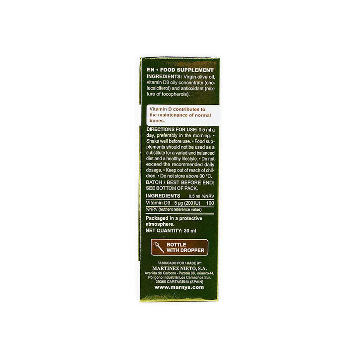 28038-Marnys Vitamin-D Liquid 30Ml +5