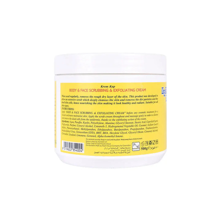 28171-KREMKAP EXFOLIATING FACE &amp; BODY SCRUB 500ML +1