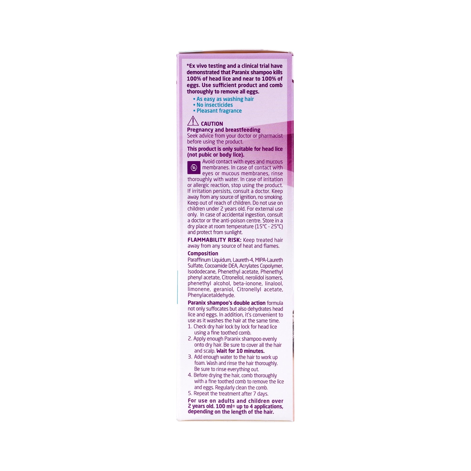 28629-Paranix Head Lice & Eggs Treatment Shampoo 100ml +2
