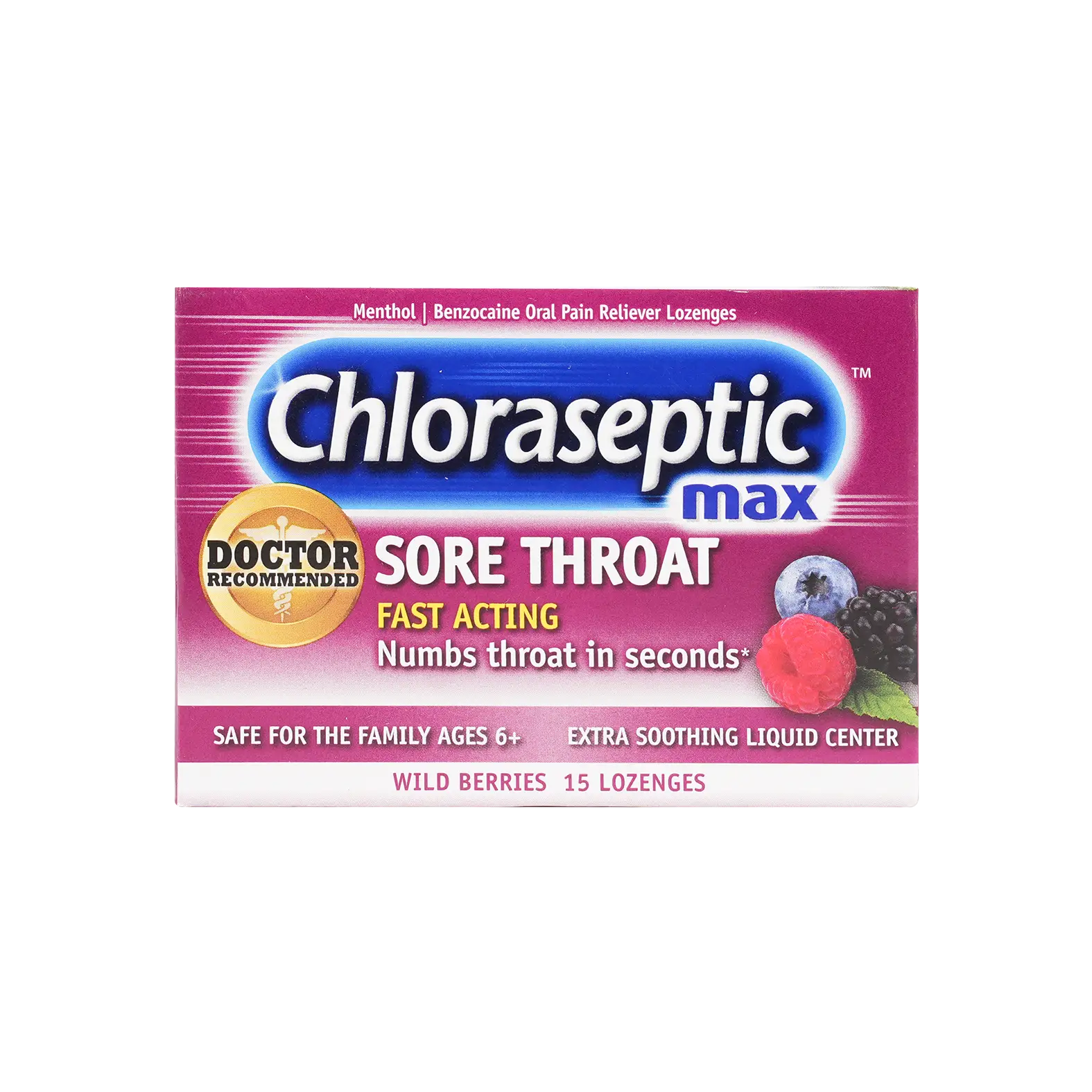 Chloraseptic Max Wild Berries 15 Loz