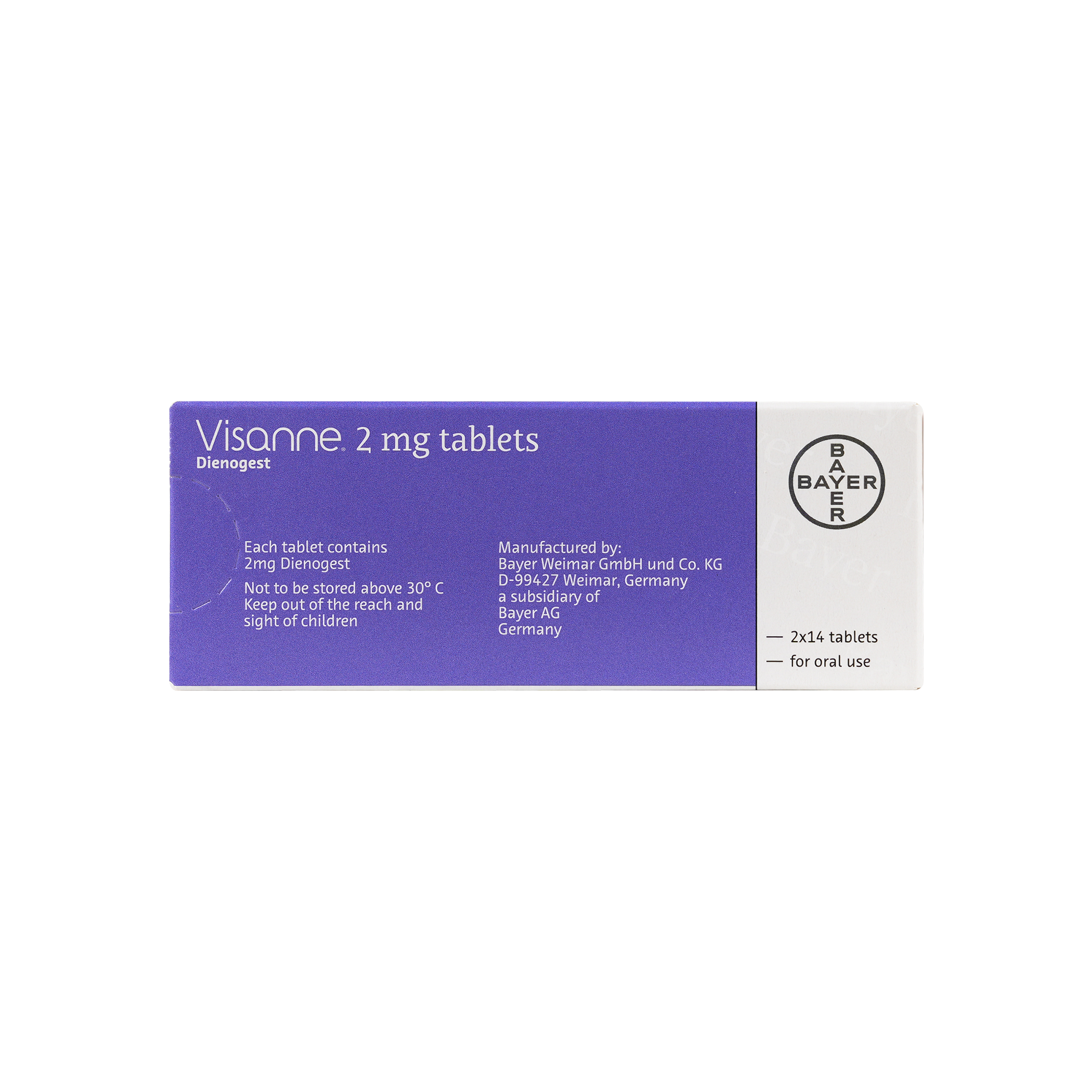 VISANNE 2MG 28 TABLETS