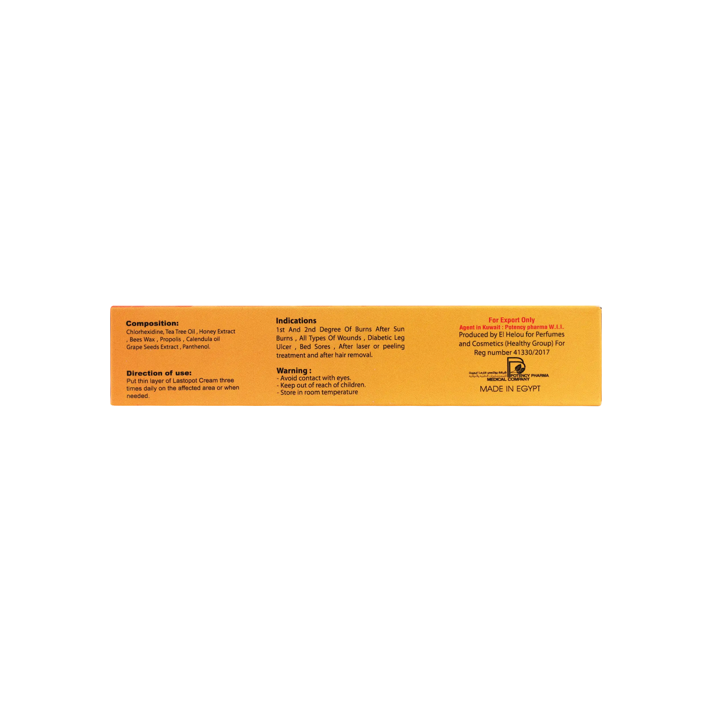 Lastopot Healing Cream 50G