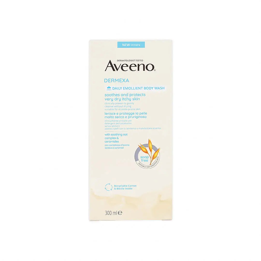 AVEENO DERMEXA EMOLLIENT BODY WASH 300ML