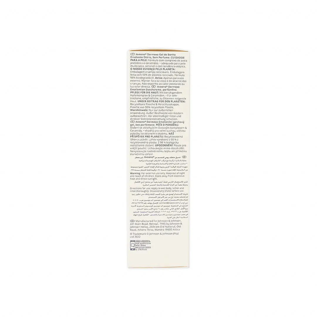 AVEENO DERMEXA EMOLLIENT BODY WASH 300ML