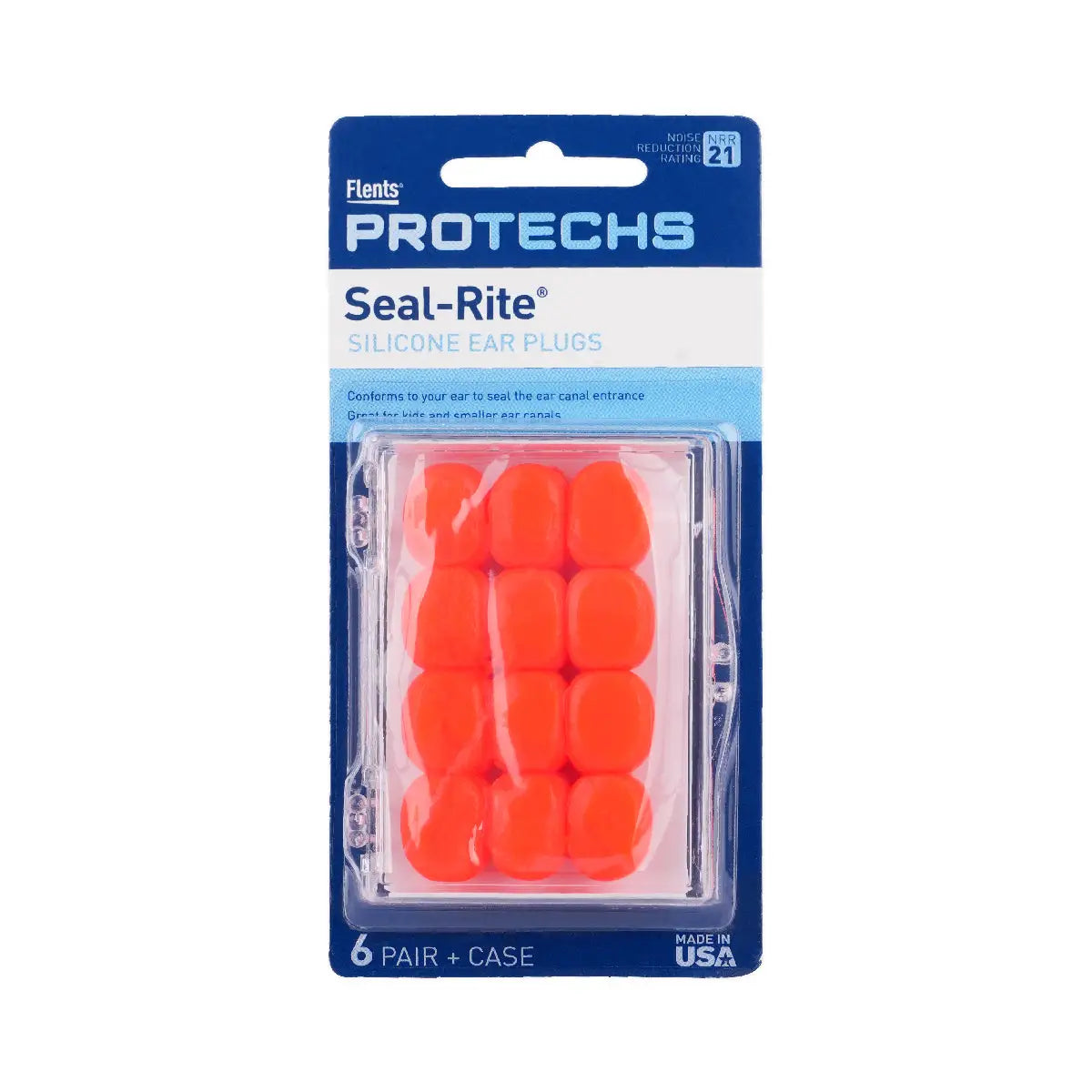 1-Flents Protechs Seal-Rite Silicone Ear Plugs 6 Pair-C265