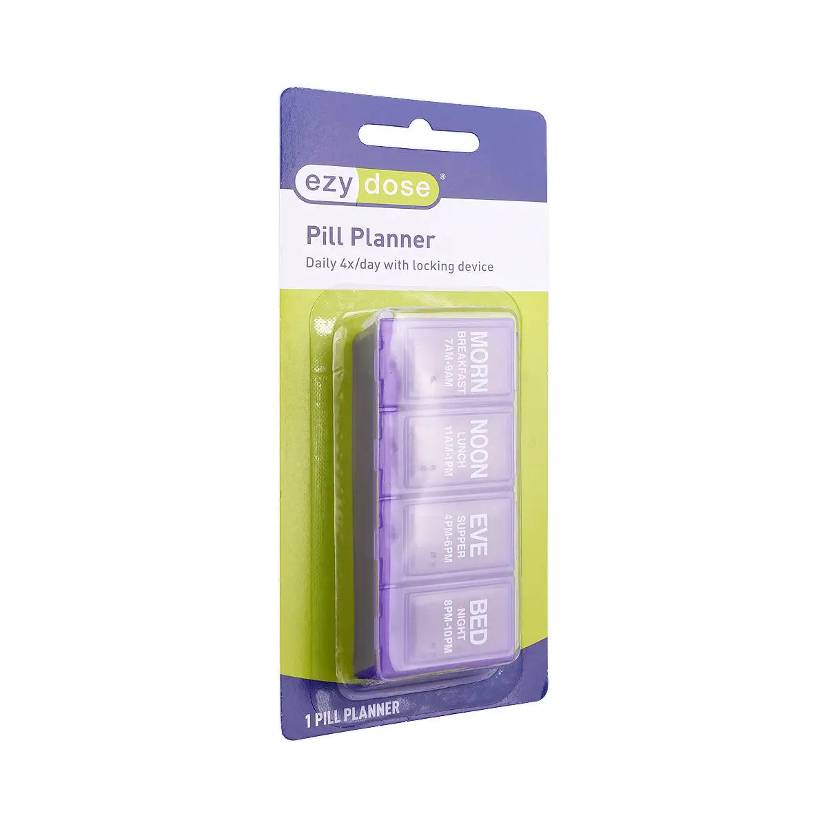 2-Ezy Dose Daily Pill Planner 4xDay with lock-67800 +1