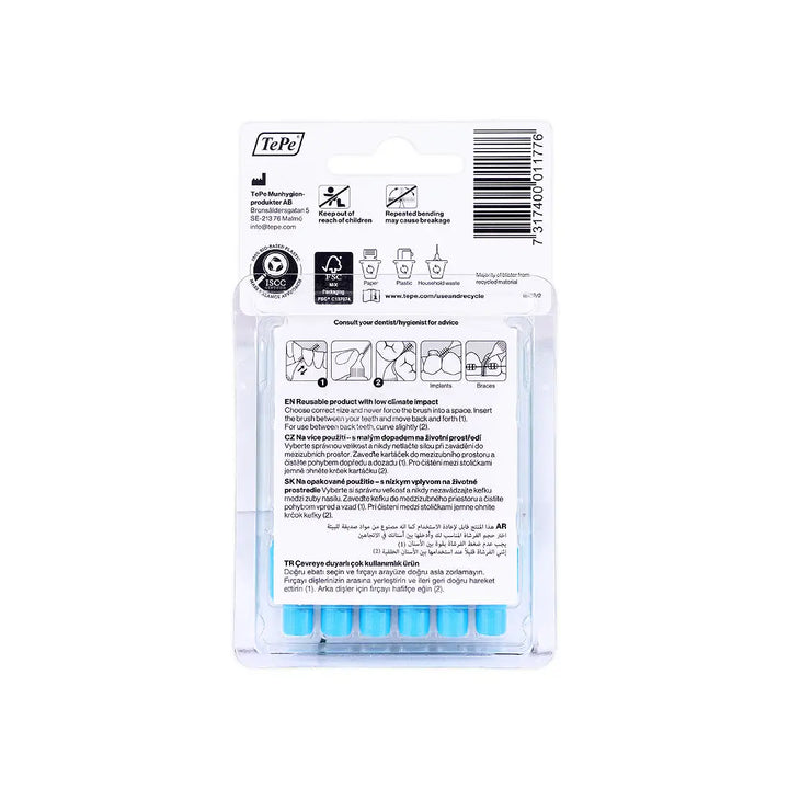 29375-Tepe Interdental Brush Blue 0.6mm-Size 3 +1