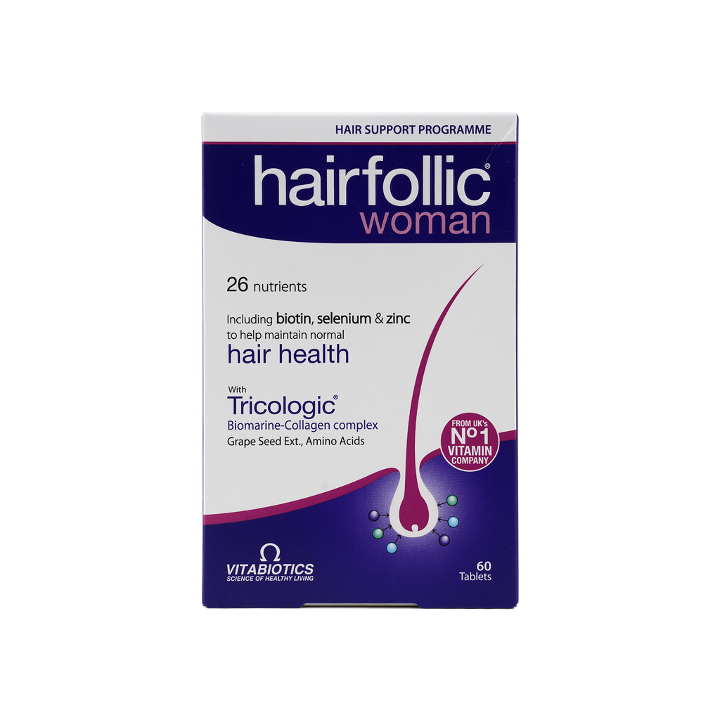 VITABIOTICS WELLWOMAN HAIR FOLLIC TRICOLOGIC 60TAB