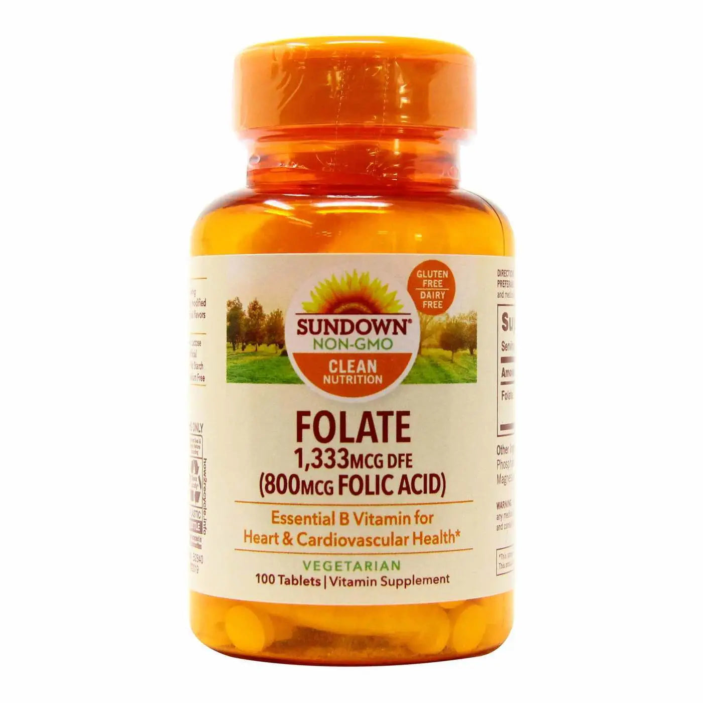 Sundown Folic Acid 800Mcg 100Tab