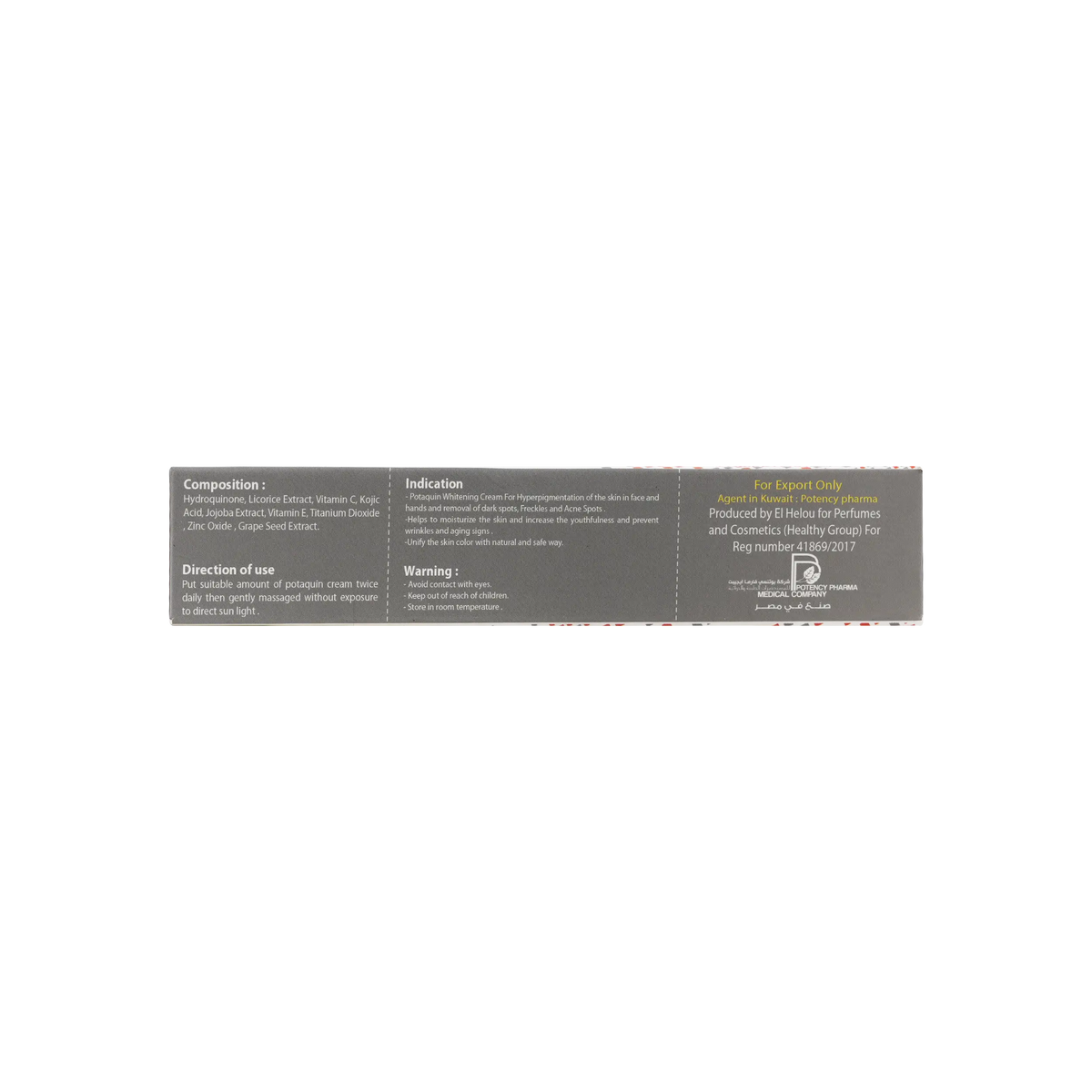 29717-Potaquin Whitening Cream 50Gm +1