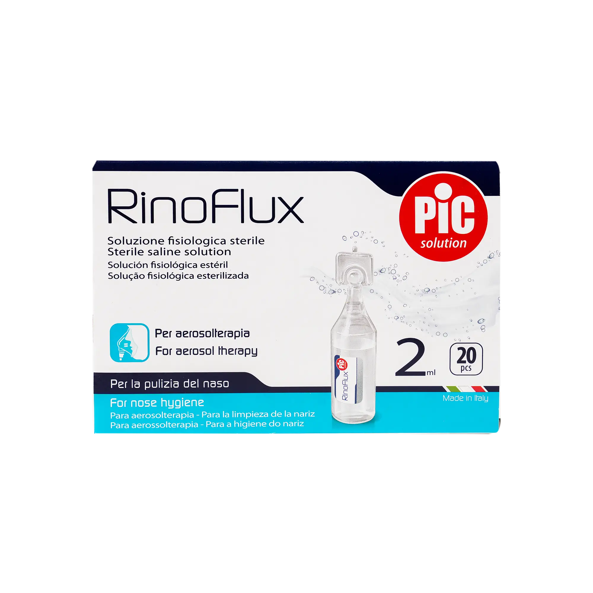 Pic Rinoflux Saline Solution 2ml 20pcs