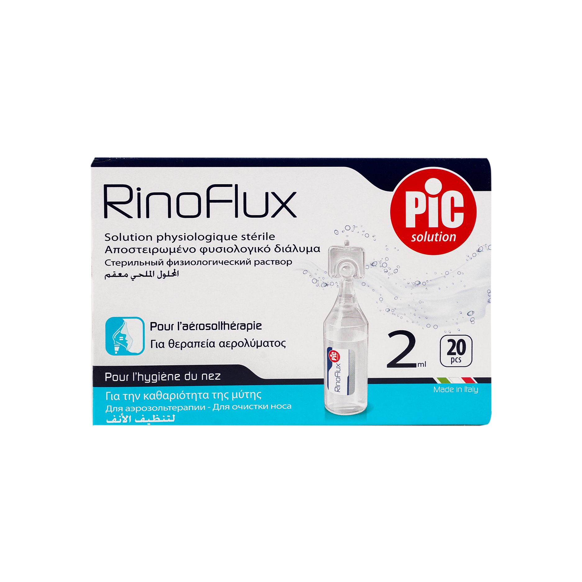 Pic Rinoflux Saline Solution 2ml 20pcs