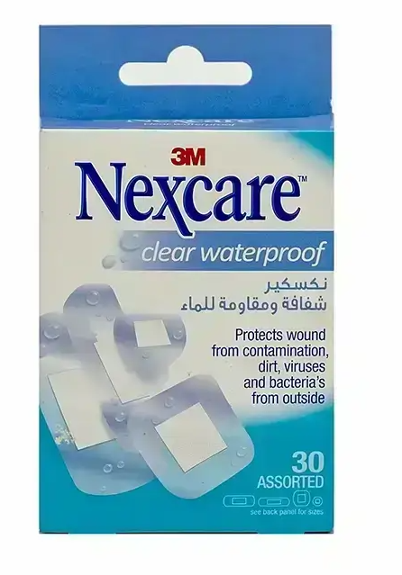 Nexcare Clear Waterproof Assorted Bandages 30pcs