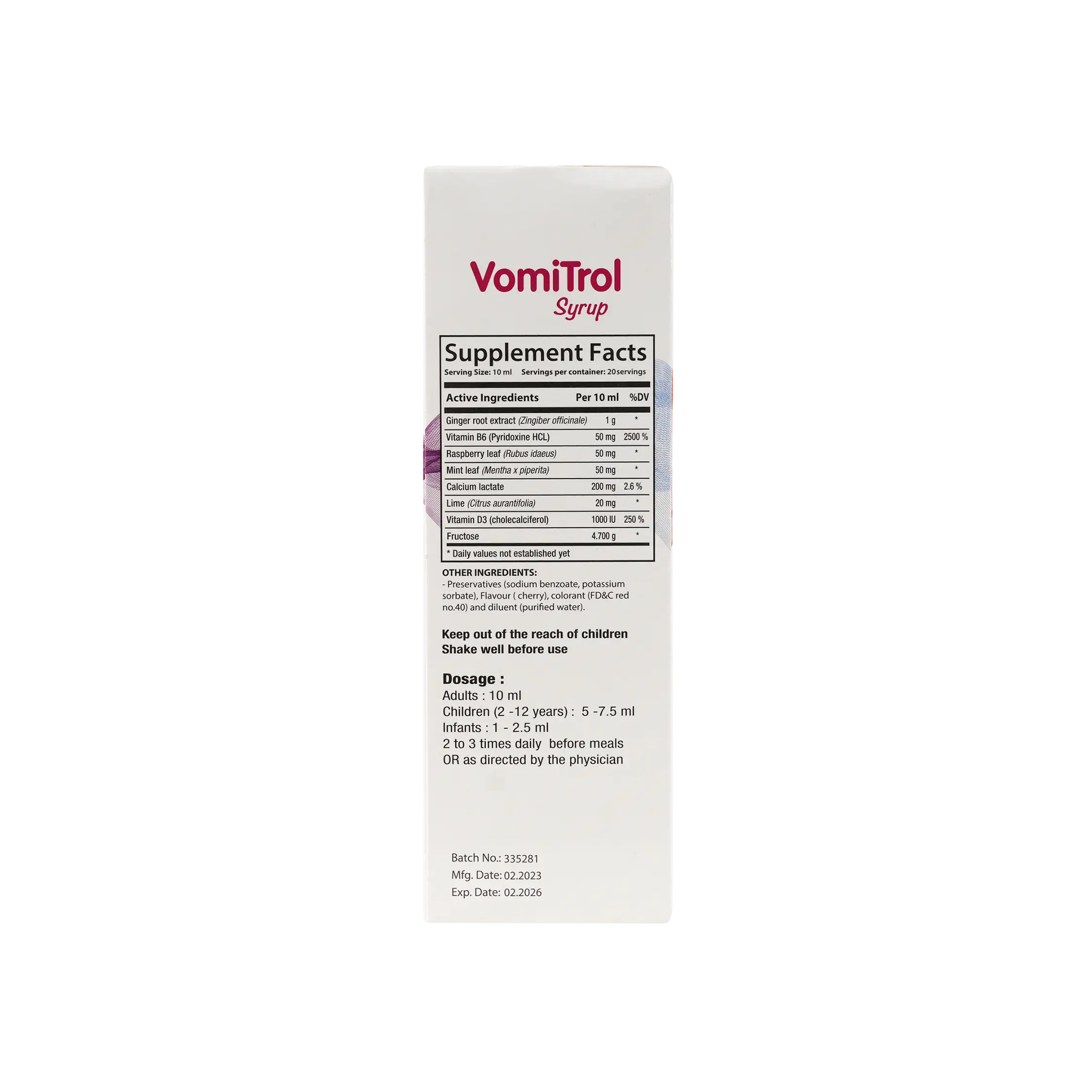 VOMI TROL SYRUP 200ML