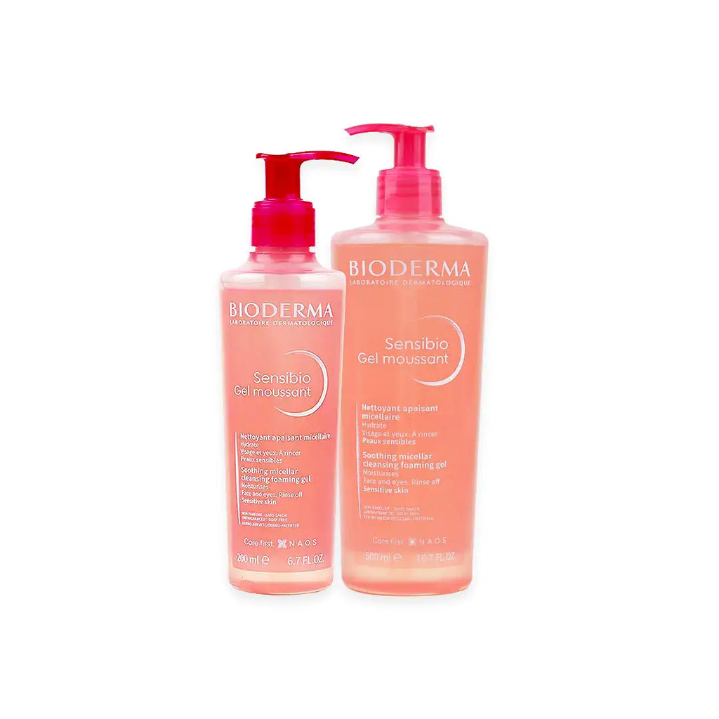 BIODERMA SENSIBIO GEL MOUSSANT (500ML+200ML)-Bundle