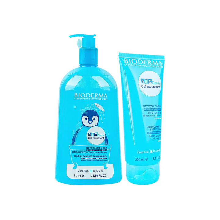 97768-Bioderma Abc Derm Gel Moussant 1 Litre + 200Ml Bundle +1