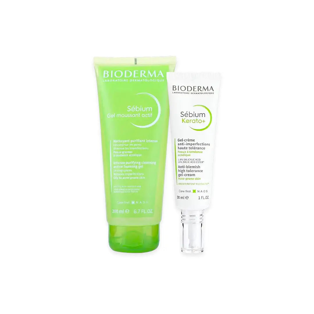 97773-Bioderma Sebium Kerato+30Ml + Gel Moussant Actif 200Ml Bundle +1