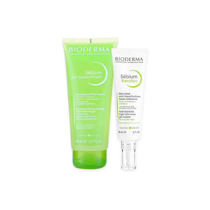 97773-Bioderma Sebium Kerato+30Ml + Gel Moussant Actif 200Ml Bundle +1