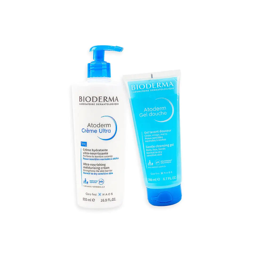 97770-Bioderma Atoderm-Bundle (Cream 500Ml+ Cleannsing Gel 200Ml) +1