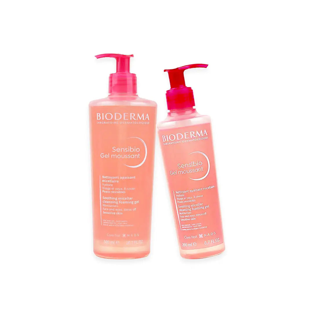 BIODERMA SENSIBIO GEL MOUSSANT (500ML+200ML)-Bundle