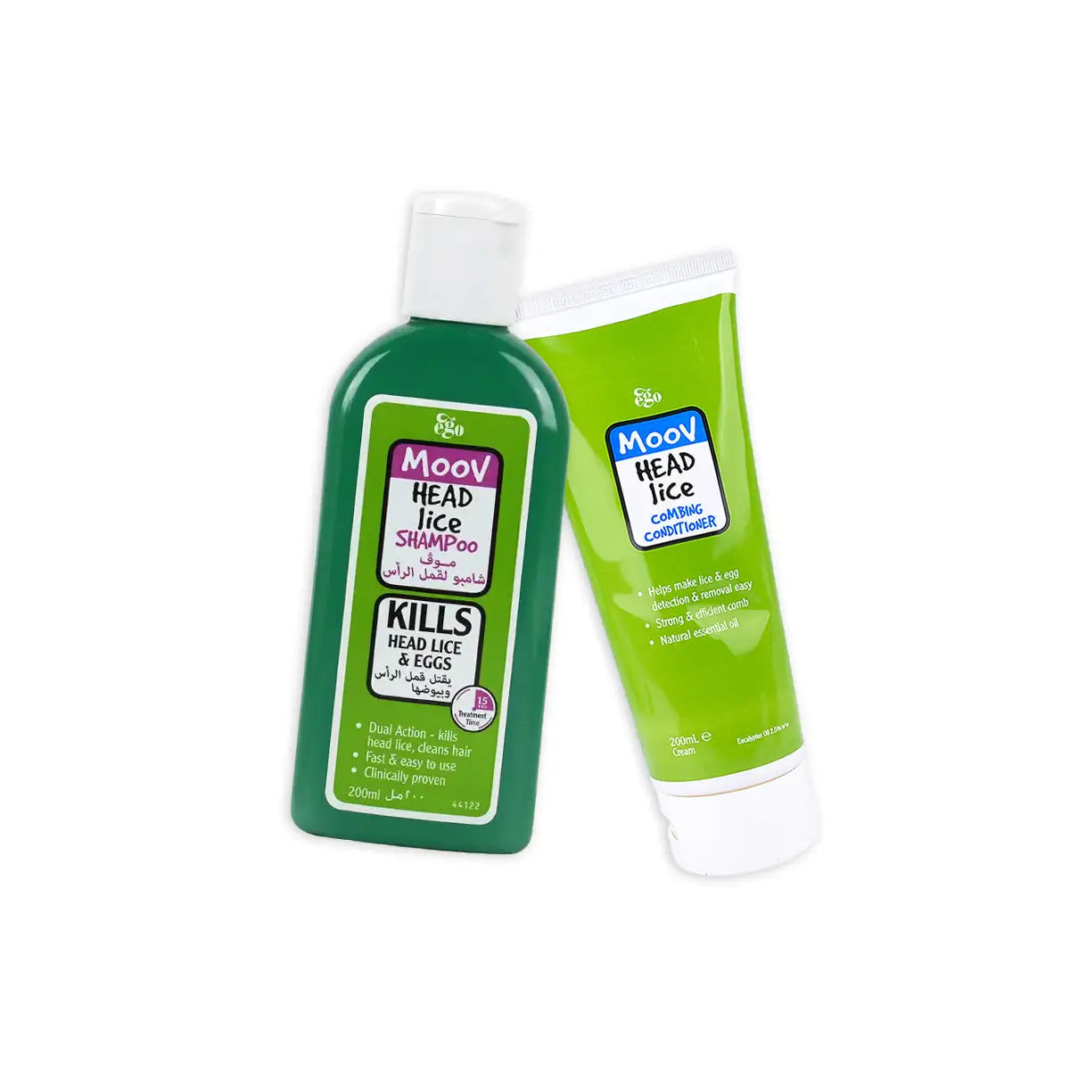 Moov Head Lice Conditioner + Shampoo Set