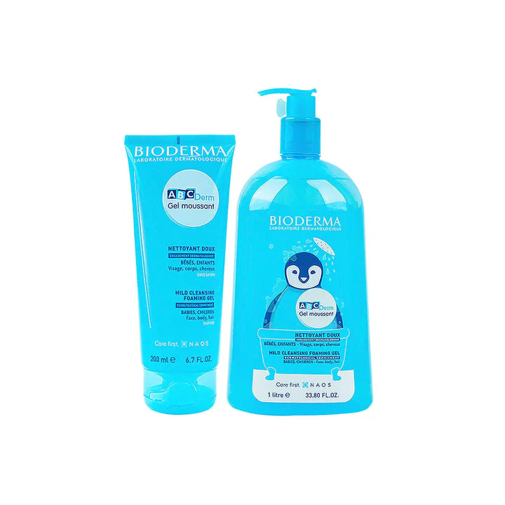 97768-Bioderma Abc Derm Gel Moussant 1 Litre + 200Ml Bundle +2