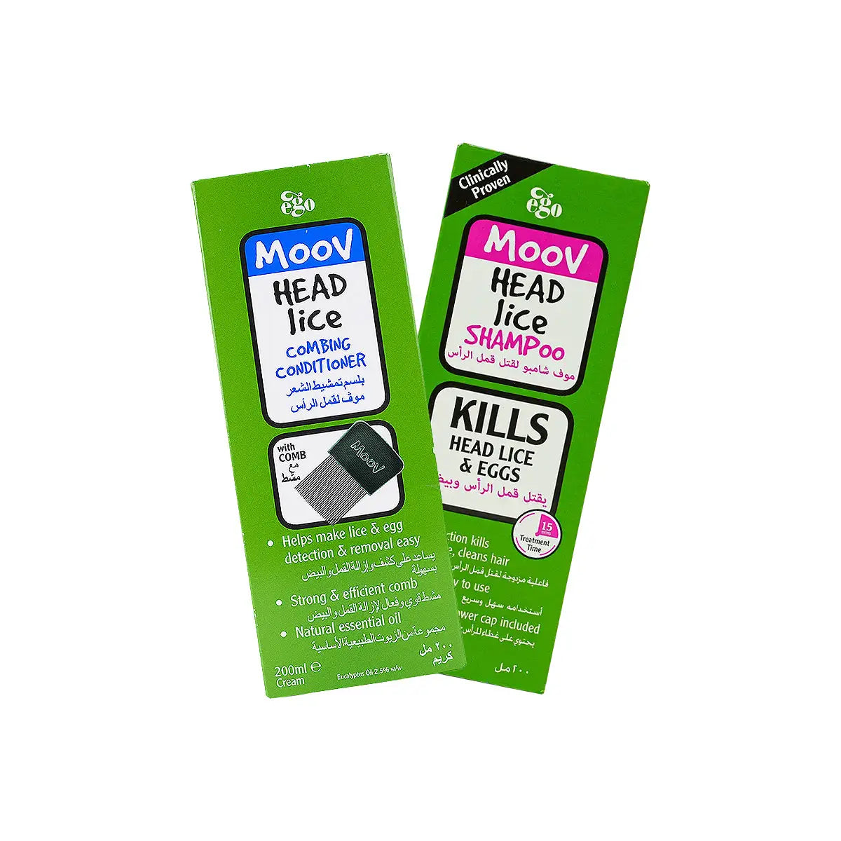 Moov Head Lice Conditioner + Shampoo Set