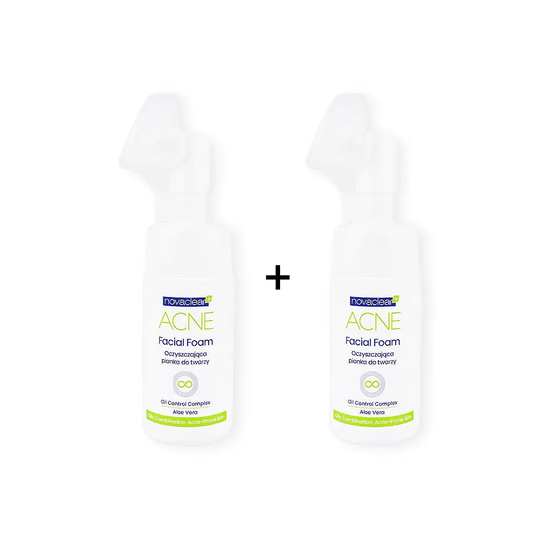 Novaclear Acne Facial Foam 100ml 1+1 Bundle