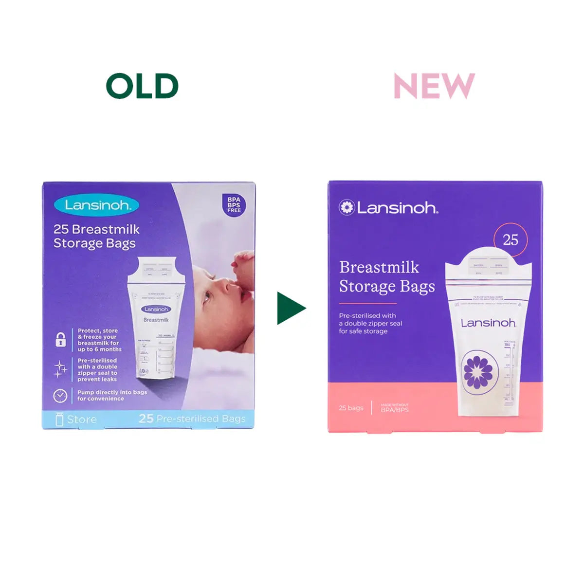 30013-Lansinoh Breastmilk Storage Bags 25Bags