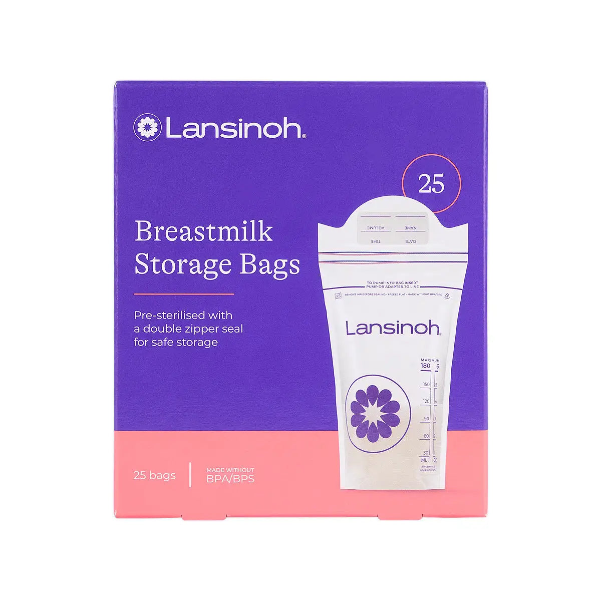 30013-Lansinoh Breastmilk Storage Bags 25Bags +1