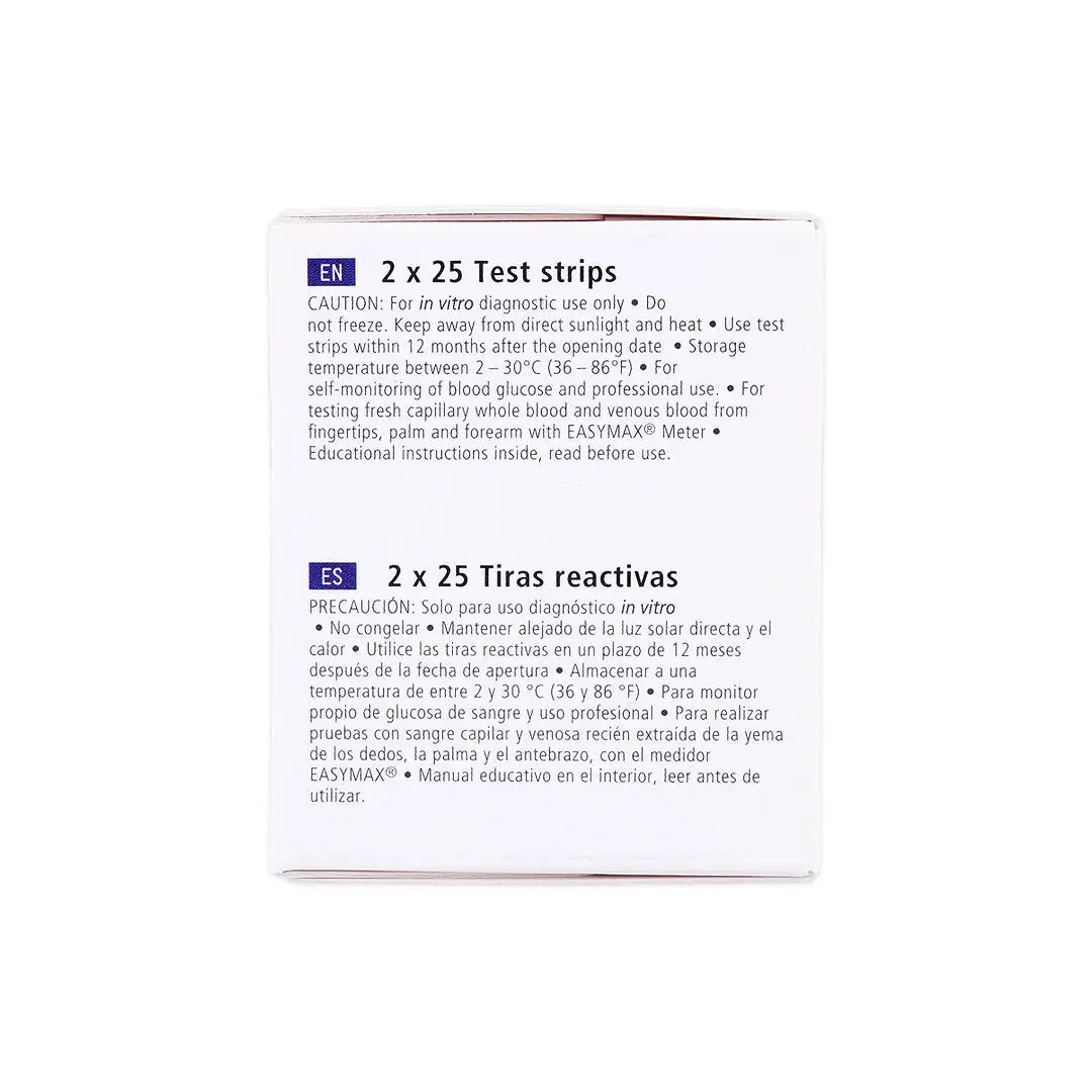 easy max blood glucose 50 strip