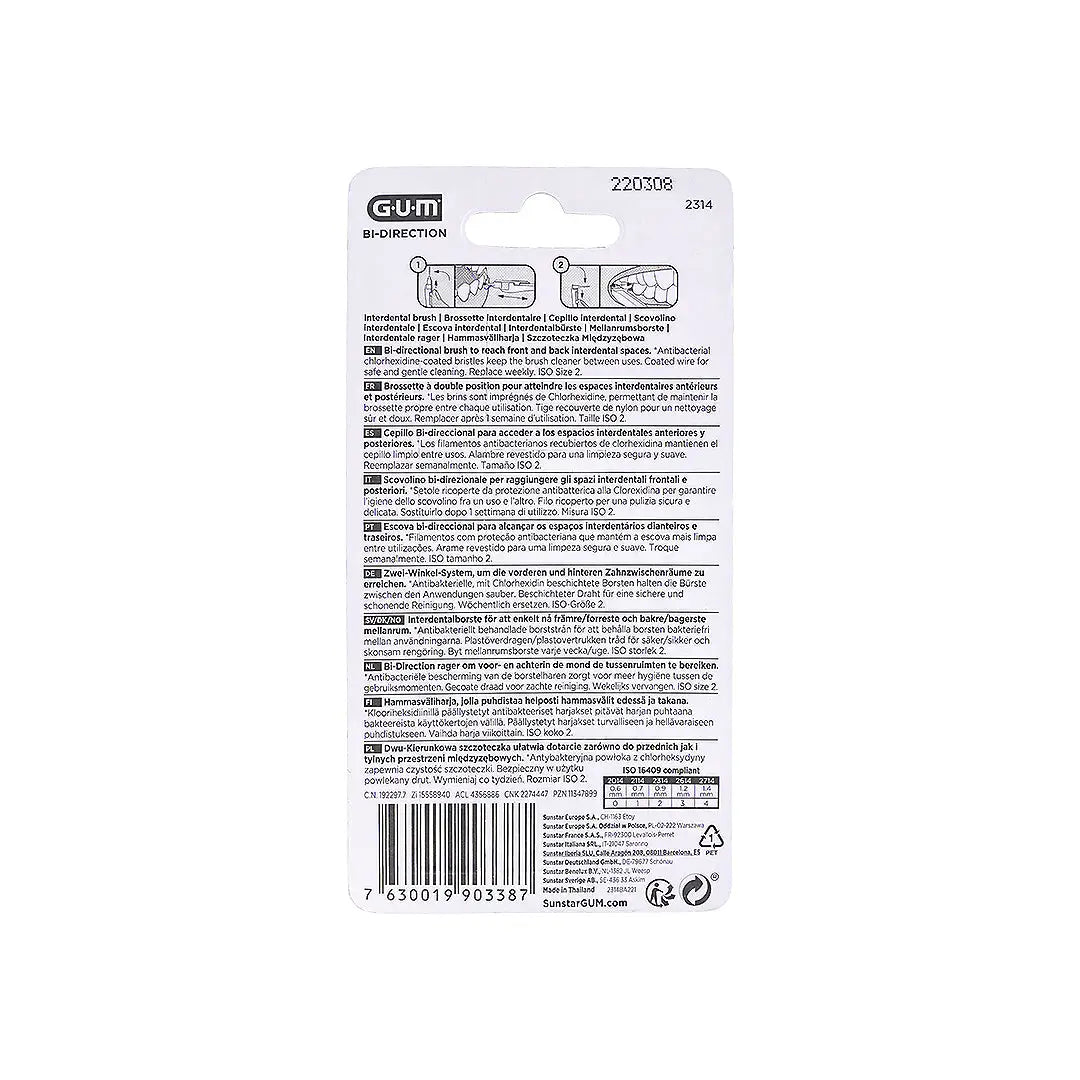 30138-GUM Proxabrush Bi-Direction Micro Fine 0.9mm-2314 +1