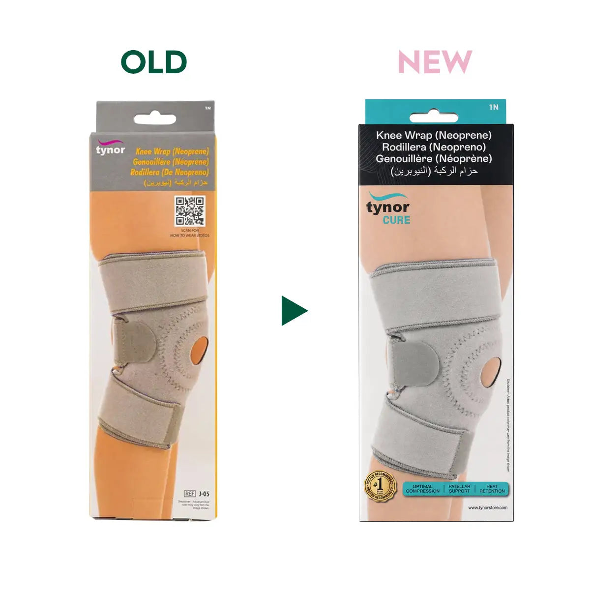 30720-Tynor Knee Wrap Neoprene-J05 UNI +5