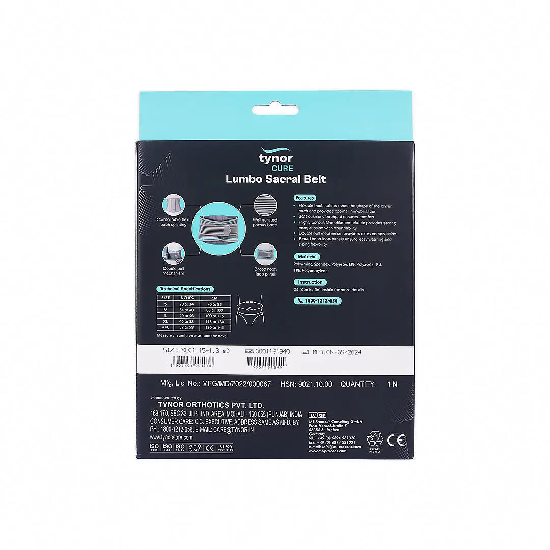 Tynor Lumbo Sacral Belt-A05 XL