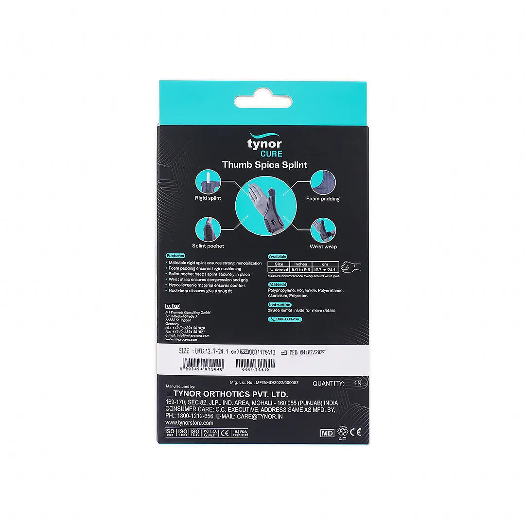 30738-Tynor Thumb Spica Splint-F06 UN +3