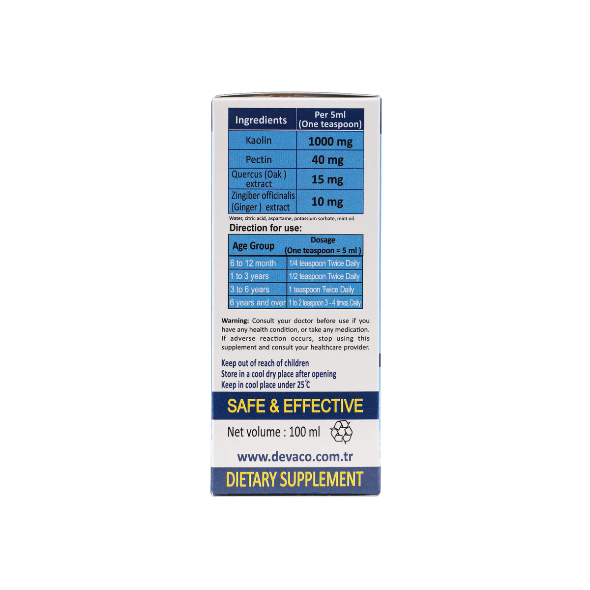 30890-Diyaren Diarrhea Syrup 100Ml +1