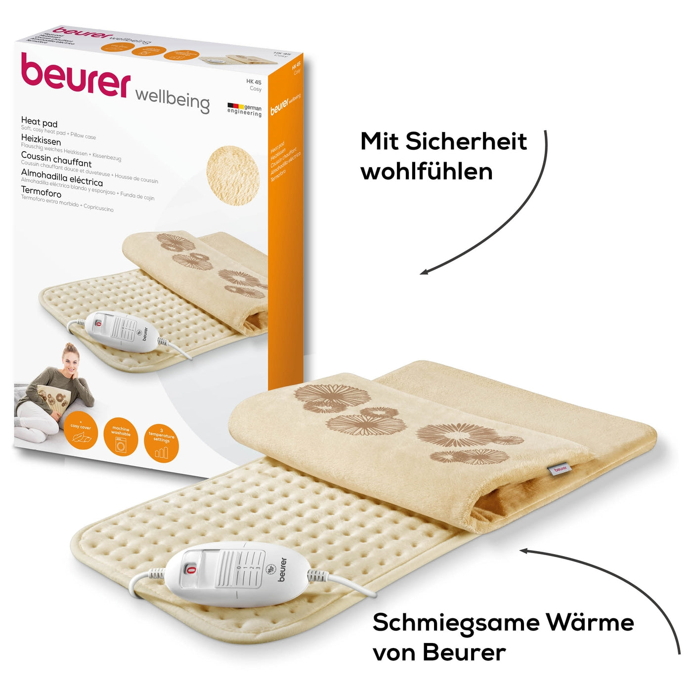 Beurer Heating Pad Cosy+Case-HK45