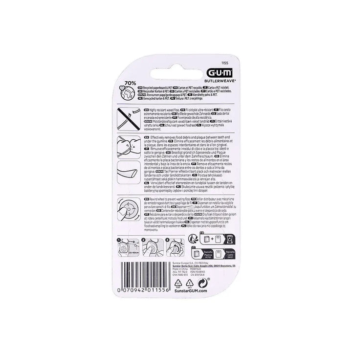 31044-GUM Butlerwave Floss Waxed 50m-1155 +1