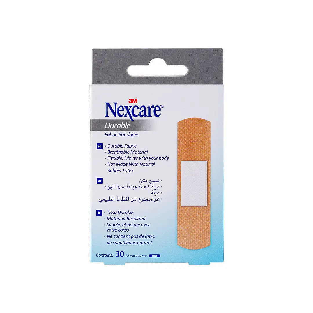 Nexcare Durable Fabric Bandages 72x19mm 30pcs-665 +3