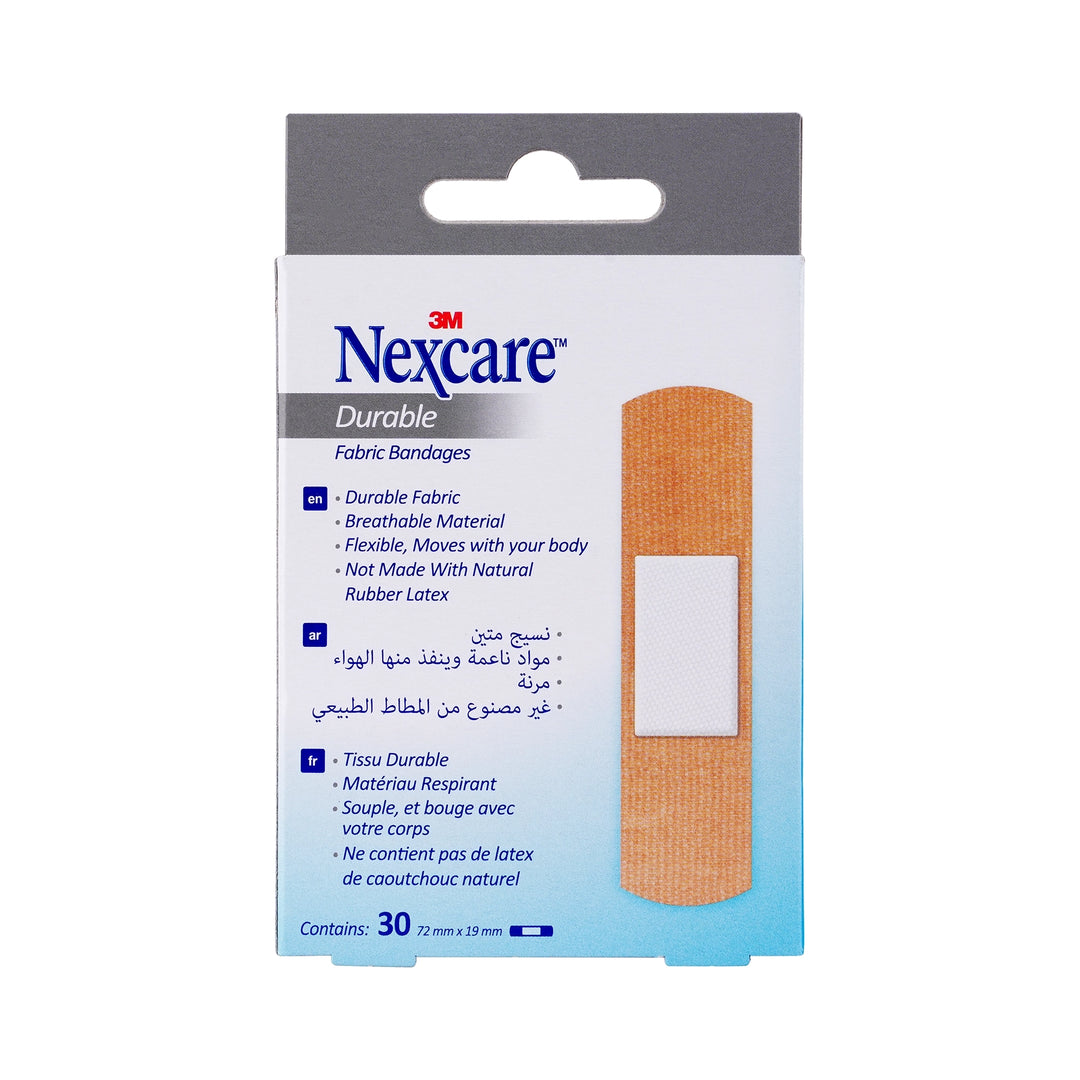 31094-Nexcare Durable Fabric Bandages 72x19mm 30pcs-665 +1