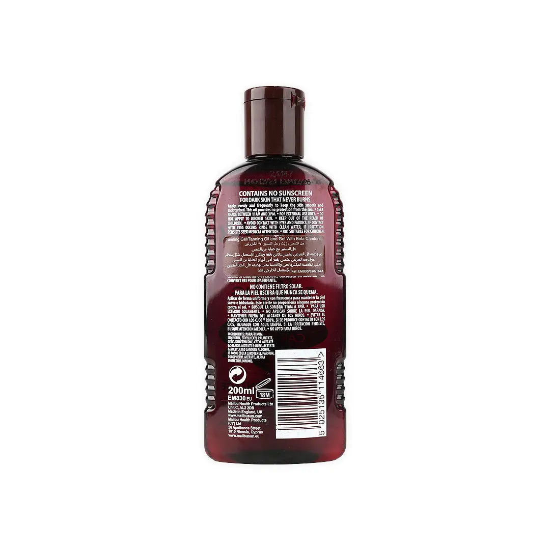 Malibu Fast Tanning Oil Beta Carotene 200Ml