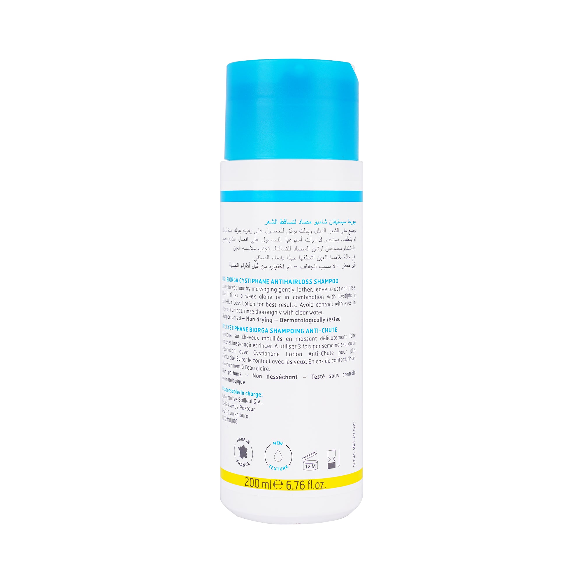 31181-Cystiphane Bailleul Anti-Hair Loss Shampoo 200ml +3