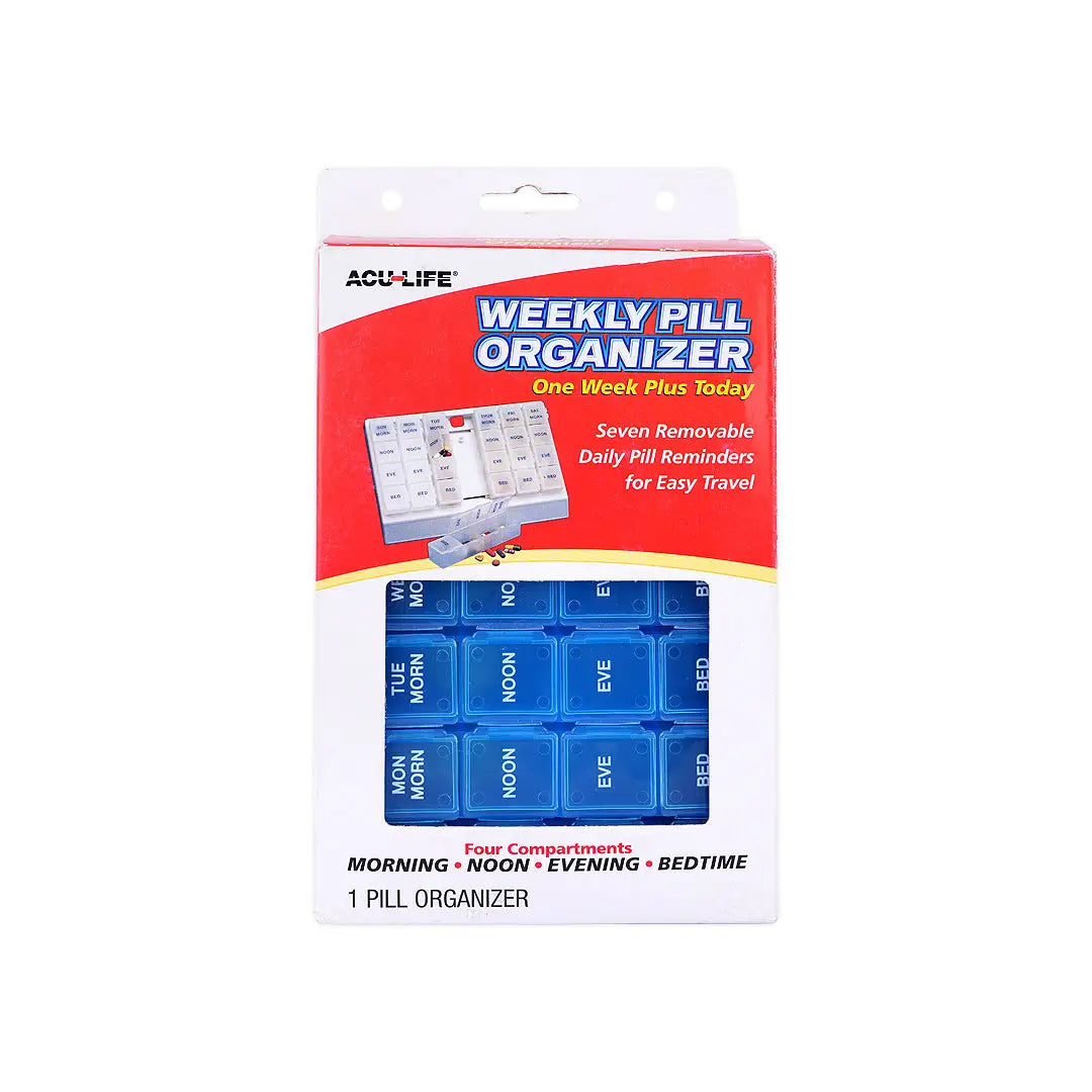 Acu-Life Weekly 4x/Day Pill Organizer-128B