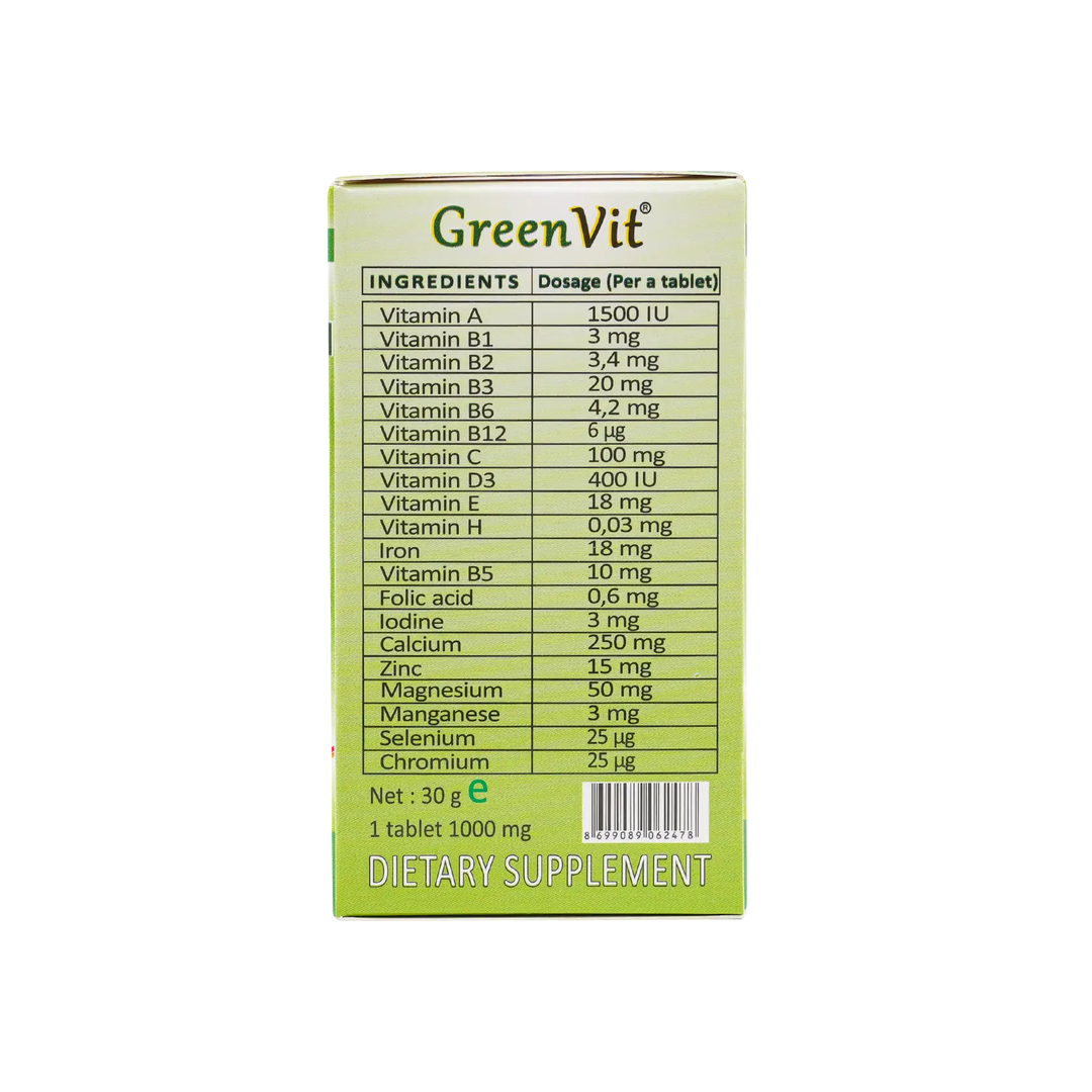 31473-Green Vit 30 Tab +1
