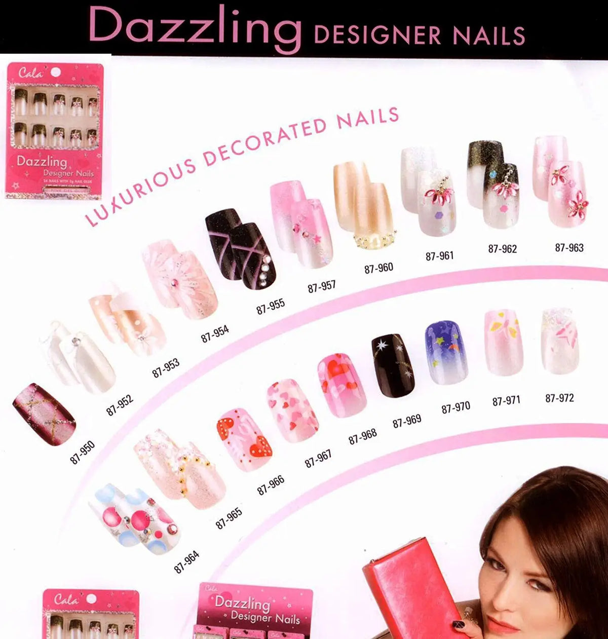 31546-Cala Nail Dazzling Designer 24 Nails